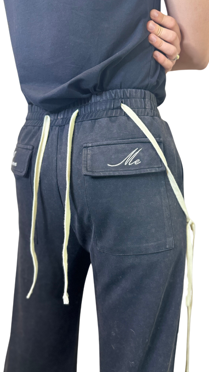 MULTILACE BAGGY COTTON SWEATS